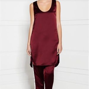 Alexander Wang Satin Football Tank Dress - Sz 0